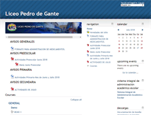 Tablet Screenshot of liceopedrodegante.edu.mx